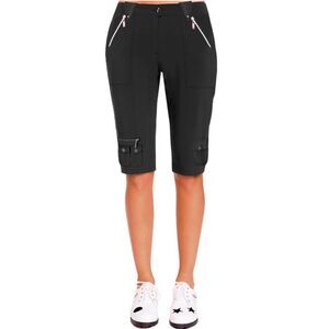 EXCELLENT CONDITION WOMEN’S SIZE 2  JAMIE SADOCK BLACK BERMUDA 13” GOLF SHORTS